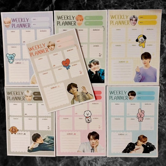 BTS Weekly Planners